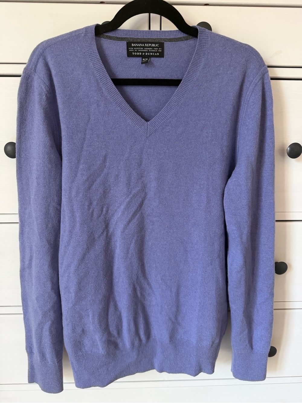 Banana Republic Todd & Duncan 100% Cashmere Sweater Medium Lavendar